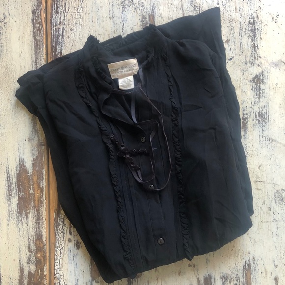 DENIM AND SUPPLY Black Western Long Sleeve Mini Dress XS EUC - Picture 11 of 11